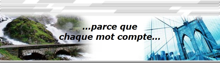 �parce que
chaque mot compte�
